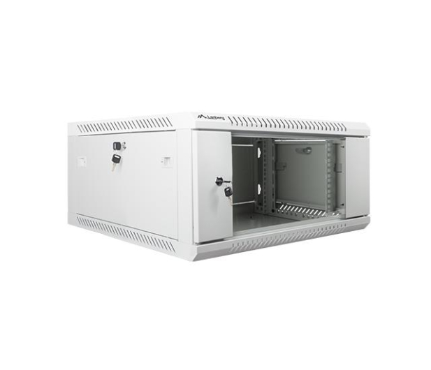LANBERG Szafa instalacyjna wisząca 19'' 4U 600X600mm szara (drzwi szklane) WF01-6604-10S - 455387 - zdjęcie 3
